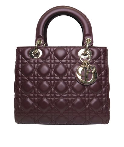 Medium Quilted Cannage Lady Dior, front view